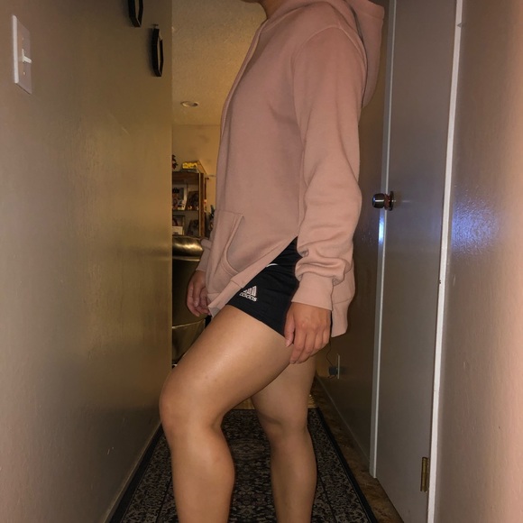 Mauve Pink Hoodie with Slits - Picture 2 of 2